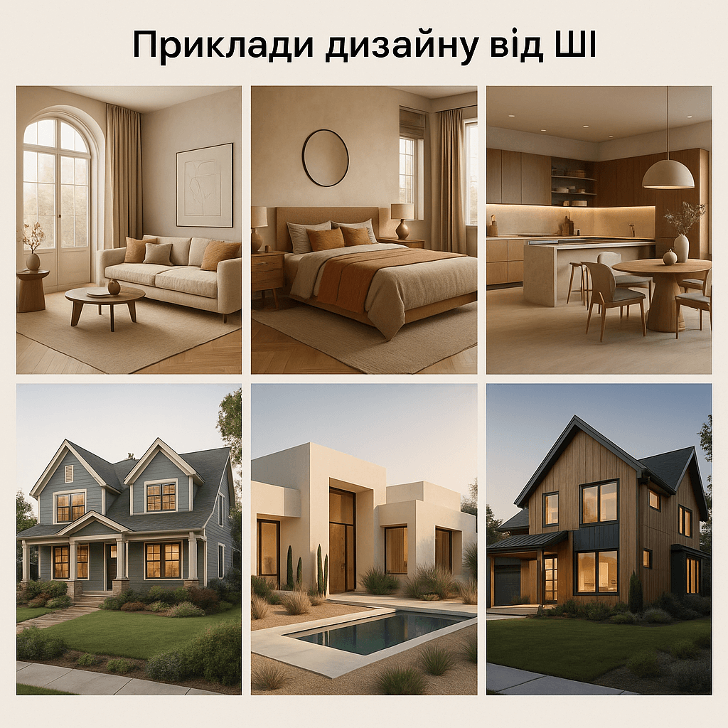 фото генерація дизайну квартири та будинку від ШІ